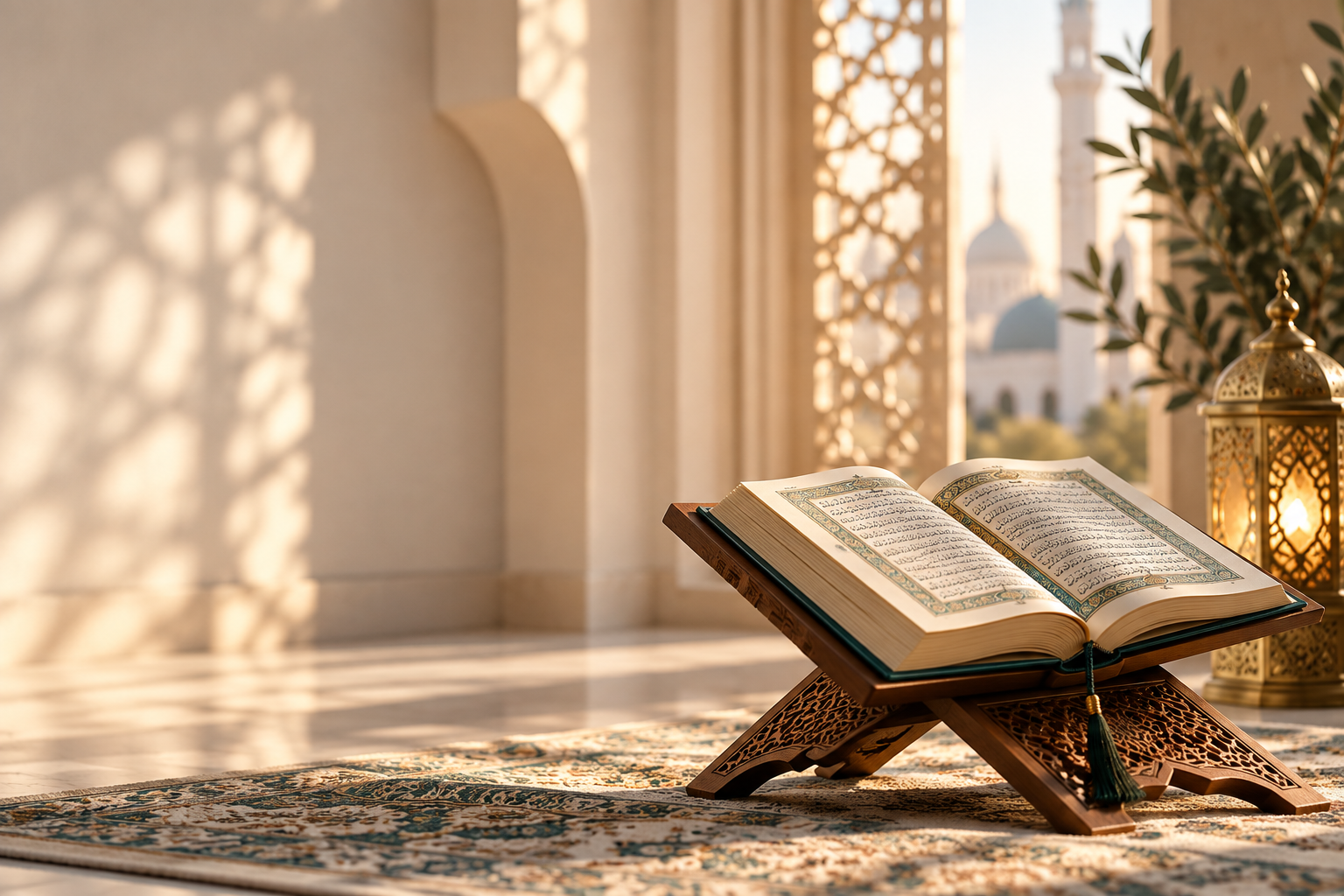 Qur'an on a rehal
